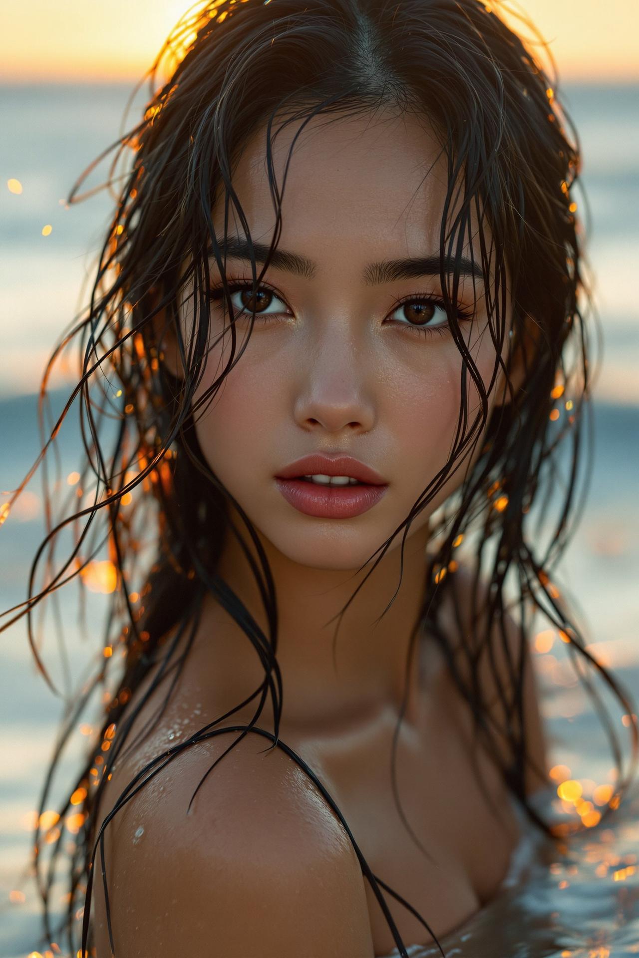 网红福利姬 - 海边湿发诱惑写真 - 长发写真 - 网红福利姬网